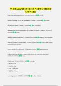 PA II Exam QUESTIONS AND CORRECT  ANSWERS