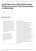 NR 603 WEEK 1 EXAM &lpar;2026&rpar; UPDATE Verified Questions And Answers &vert; Latest Already Graded A&plus; UPDATE &vert;2026