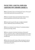 PHI 105 TOPIC 4 QUIZ FULL PAPER 2026 QUESTIONS WITH ANSWERS GRADED A&plus;