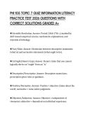 PHI 105 TOPIC 7 QUIZ INFORMATION LITERACY PRACTICE TEST 2026 QUESTIONS WITH CORRECT SOLUTIONS GRADED A&plus;