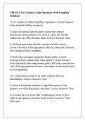 CM 4211 Test 2 Study Guide Questions With Complete Solutions