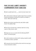 PHSC 210 QUIZ 5 LIBERTY UNIVERSITY COMPREHENSIVE STUDY GUIDE 2026