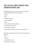 PHSC 210 QUIZ 5 LIBERTY UNIVERSITY FINAL PREPARATION MANUAL 2026