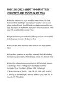 PHSC 210 QUIZ 5 LIBERTY UNIVERSITY KEY CONCEPTS AND TOPICS GUIDE 2026