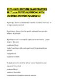 PHTLS 10TH EDITION EXAM PRACTICE TEST 2026 TESTED QUESTIONS WITH VERIFIED ANSWERS GRADED A&plus;