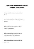 SFST Exam Questions and Correct Answers&vert; Latest Update