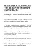 PHTLS PRE AND POST TEST PRACTICE STUDY GUIDE 2026 QUESTIONS WITH COMPLETE SOLUTIONS GRADED A&plus;