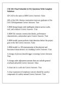 CM 1011 Final Schneider &lpar;LSU&rpar; Questions With Complete Solutions