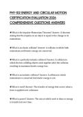 PHY-102 ENERGY AND CIRCULAR MOTION CERTIFICATION EVALUATION 2026 COMPREHENSIVE QUESTIONS ANSWERS