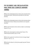 PHY-102 ENERGY AND CIRCULAR MOTION FINAL PAPER 2026 COMPLETE ANSWERS VERIFIED