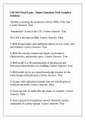 CM 1011 Final Exam &ndash; Delatte Questions With Complete Solutions