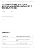 TIPS Certification EXAM&comma; MOST TESTED QUESTIONS AND VERIFIED SOLUTIONS&sol;GET IT 100&percnt; ACCURATE&excl;&excl; 2026&excl;&excl;