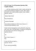 CM 2112 Exam 1 for Ali Kazemian Questions With Complete Solutions