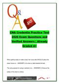 CNA Credentia Practice Test 2026 &ndash; 120 Questions & Verified Answers on Infection Control&comma; Safety&comma; ADLs and Client Rights