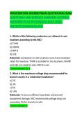 Washington Journeyman Plumber Exam Questions and Correct Answers