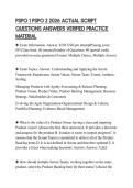 PSPO 1 PSPO 2 2026 ACTUAL SCRIPT  QUESTIONS ANSWERS VERIFIED PRACTICE  MATERIAL 