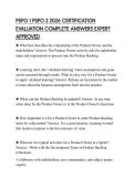 PSPO 1 PSPO 2 2026 CERTIFICATION  EVALUATION COMPLETE ANSWERS EXPERT  APPROVED 