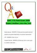 CNIT 176 Final Exam 2026 &ndash; 600 Expert Verified Questions & Answers on Operating Systems&comma; Data Structures&comma; Networking&comma; Boot Process and Computer Architecture