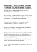 PSPO 1 PSPO 2 2026 QUESTIONS ANSWERS COMPLETE SOLUTIONS VERIFIED GRADED A&plus;