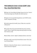 PSW BUNDLED EXAM 4 EXAM SCRIPT 2026 FULL SOLUTION PRACTICE
