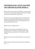PSW BUNDLED EXAM 4 ACTUAL EXAM PAPER 2026 QUESTIONS SOLUTIONS GRADED A&plus;