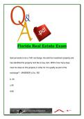 Florida Real Estate Exam 2026 &ndash; 800 Questions & Verified Answers on Chapter 475&comma; Escrow&comma; Contracts&comma; Zoning and Financing