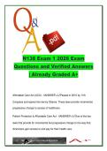 N138 Exam 1 2026 &ndash; 120 Verified Questions & Answers on Nursing Profession&comma; Ethics&comma; Nurse Practice Act and Nursing Process