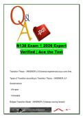 N138 Exam 1 2026 &ndash; 200 Expert Verified Questions & Answers on Transition Theory&comma; Nursing Roles&comma; Legal Issues and Professional Standards