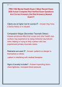 PRN 1562 Mental Health Exam 2 Most Recent Exam  2026 Actual Complete Real Verified Exam Questions  And Correct Answers &lpar;Verified Answers&rpar; Newest  Exam&excl;&excl;&excl;