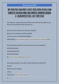 RBT PRACTICE EXAM PREP LATEST 2025&sol;2026 ACTUAL EXAM  COMPLETE 150 QUESTIONS AND CORRECT ANSWERS GRADED  A&plus; GUARANTEED PASS- ACE YOUR EXAM