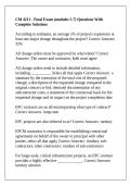 CM 4211 - Final Exam &lpar;modules 5-7&rpar; Questions With Complete Solutions