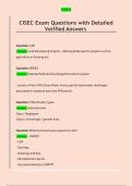 CISEC Exam Questions with Detailed &Tab;Verified Answers