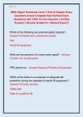 IMSA Signal Technician Level 1 End of Chapter Exam  Questions Actual Complete Real Verified Exam  Questions with 100&percnt; Correct Answers &vert; Verified  Answers &vert; Already Graded A&plus; &vert; Newest Exam&excl;&excl;&excl;