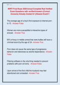 HERT Final Exam 2026 Actual Complete Real Verified  Exam Questions with verified Answers &lpar;Correct  Answers&rpar; Already Graded A&plus; &vert;&vert;Newest Exam&excl;&excl;&excl; 