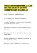 PSYC 290N TEST QUESTIONS FINAL PAPER 2026 DOCS COMPLETE QUESTIONS CORRECT ANSWERS CHAMBERLAIN