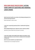 WGU D444 ADULT HEALTH EXAM &vert; ACTUAL EXAM COMPLETE QUESTIONS AND ANSWERS&vert; LATEST UPDATE