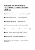 REAL ASVAB TEST FINAL PAPER 2026 QUESTIONS WITH COMPLETE SOLUTIONS GRADED A&plus;