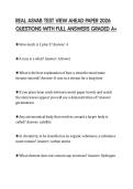 REAL ASVAB TEST VIEW AHEAD PAPER 2026 QUESTIONS WITH FULL ANSWERS GRADED A&plus;