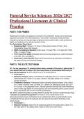 Elite Funeral Service Sciences Test Bank 2026&sol;2027&colon; NBE Board Exam Study Guide & Cheat Sheet