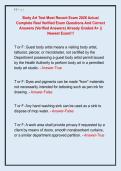 Body Art Test Most Recent Exam 2026 Actual  Complete Real Verified Exam Questions And Correct  Answers &lpar;Verified Answers&rpar; Already Graded A&plus; &vert;&vert;  Newest Exam&excl;&excl;&excl;