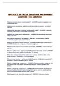 FDNY A35 C OF F EXAM QUESTIONS AND CORRECT ANSWERS 100&percnt; VERIFIED&excl;&excl;