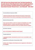 CEP 240 Final Exam Study Guide Exam Test Bank Questions &  Accurate Answers Most Recent Exam Actual Complete Questions  And Correct Answers &lpar;Verified Answers&rpar; Already Graded A&plus; &vert;  Guaranteed Success&excl;&excl; Newest Exam &vert; Just Released&excl;&excl;  2026-2027   
