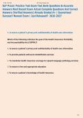 SLP Praxis Practice Test Exam Test Bank Questions & Accurate  Answers Most Recent Exam Actual Complete Questions And Correct  Answers &lpar;Verified Answers&rpar; Already Graded A&plus; &vert; Guaranteed  Success&excl;&excl; Newest Exam &vert; Just Released&excl;&excl;  2026-2027 