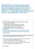 SLP Praxis &lpar;Form 1&rpar; Test Bank Questions &  Accurate Answers Most Recent Exam  Actual Complete Questions And Correct  Answers &lpar;Verified Answers&rpar; Already  Graded A&plus; &vert; Guaranteed Success&excl;&excl; Newest  Exam &vert; Just Released&excl;&excl;  2026-2027  