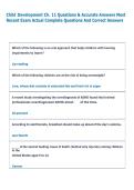 Child Development Ch&period; 11 Questions & Accurate Answers Most  Recent Exam Actual Complete Questions And Correct Answers  