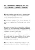 RED CROSS EMR EXAMINATION TEST 2026 QUESTIONS WITH ANSWERS GRADED A&plus;