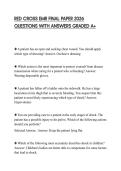 RED CROSS EMR FINAL PAPER 2026 QUESTIONS WITH ANSWERS GRADED A&plus;