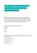 RED CROSS WSI CERTIFICATION ACTUAL EXAM PAPER 2026 QUESTIONS WITH SOLUTIONS GRADED A&plus;