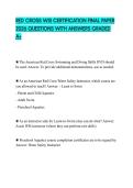 RED CROSS WSI CERTIFICATION FINAL PAPER 2026 QUESTIONS WITH ANSWERS GRADED A&plus;
