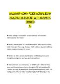Willow IP RX305 Exam &vert; Practice Questions & Answers 2026&sol;2027